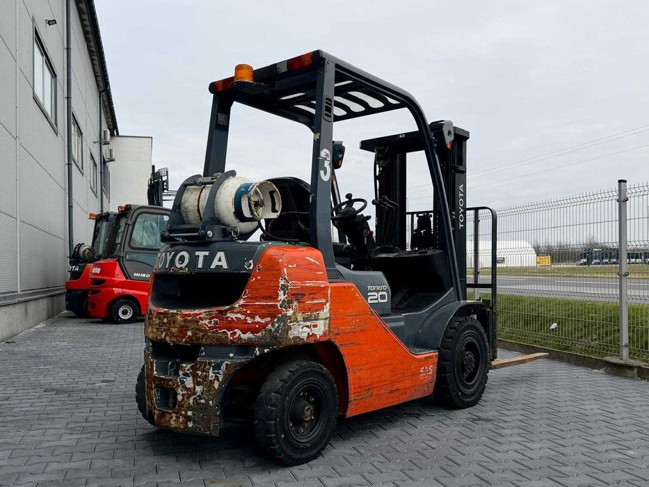 Wózek widłowy TOYOTA 02-8FGF20,Gaz, Triplex Wolny Skok, 2018r