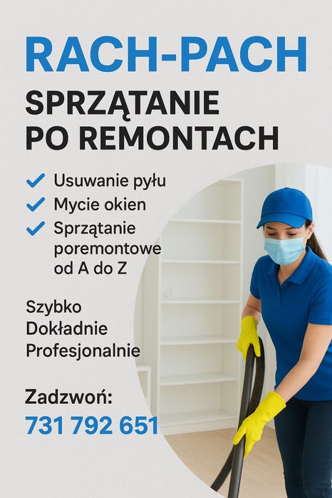 Sprzątanie po REMONTACH