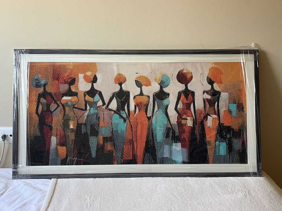 Quadro elaborado à mão - pintura de diamantes
