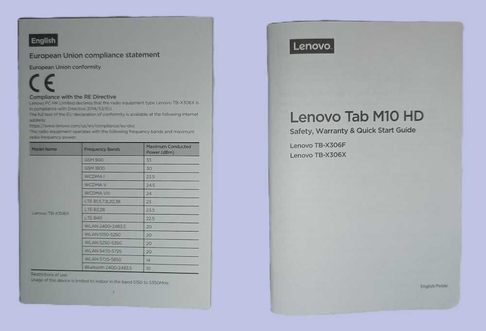 Tablet Lenovo Tab M10 HD
