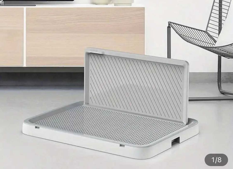 Туалет для собак із захисною стінкою 50*39 см
