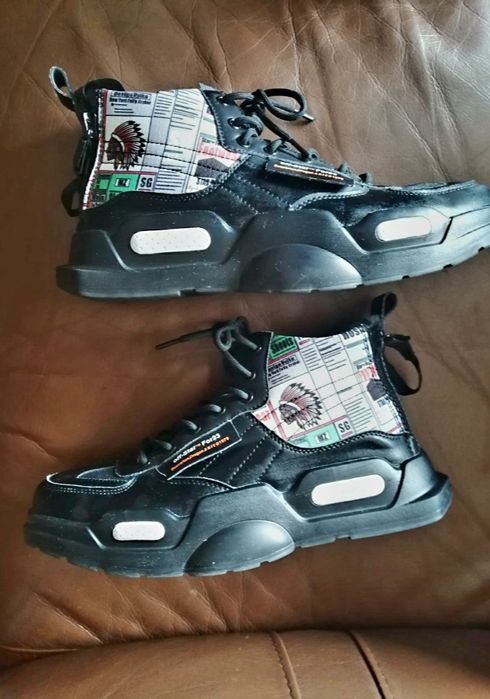 Modne młodzieżowe buty sneakersy gruba podeszwa 42