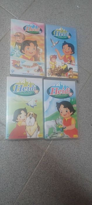 Coleção 4 Cassetes VHS Heidi - Falado em Português