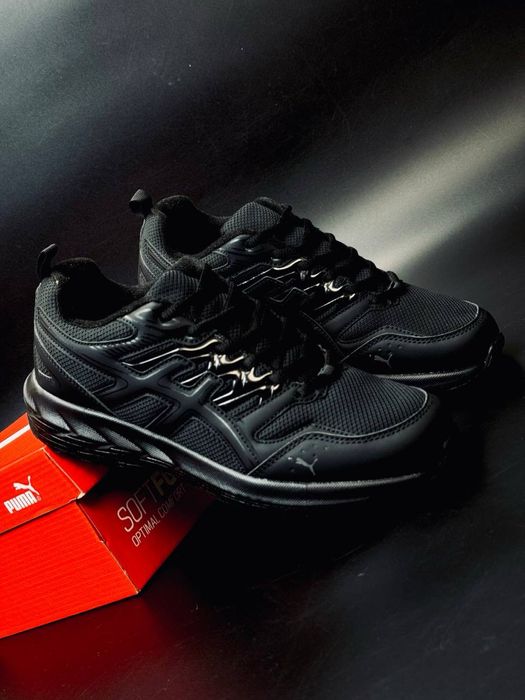 Мужские кроссовки Puma кросівки Пума  Пума черные на весну