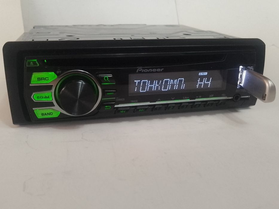 Автомагнітола pioneer deh-1700ubg  із bluetooth audio,usb.Відео роботи.