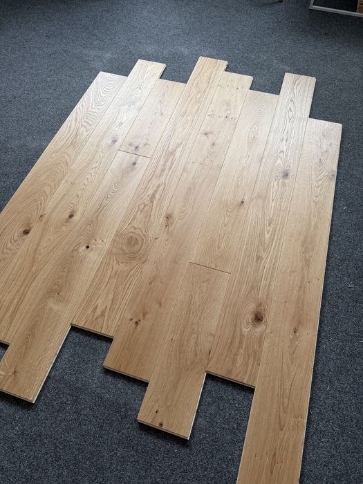 Deska Drewniana Dąb STANDARD ,14x190x1900mm, 4f, Olej UVx2 NATURALNY od ręki