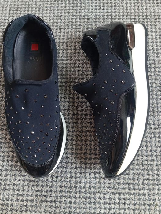 wsuwane półbuty typu slipper austriackiej marki Högl r. 40, 41