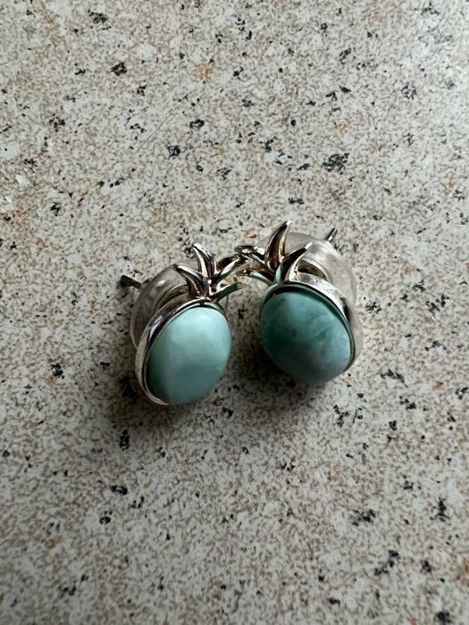 серьги гвоздики ананас