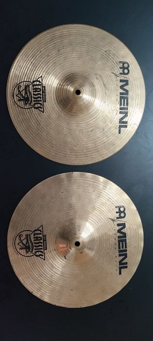 Pratos Bateria: Istanbul Xist Ride 20", Meinl Soundwave Bronze 14" Hihats, Paiste 302 Splash 12"
