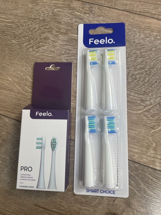 Końcówki szczoteczek Feelo Pro oraz Easy