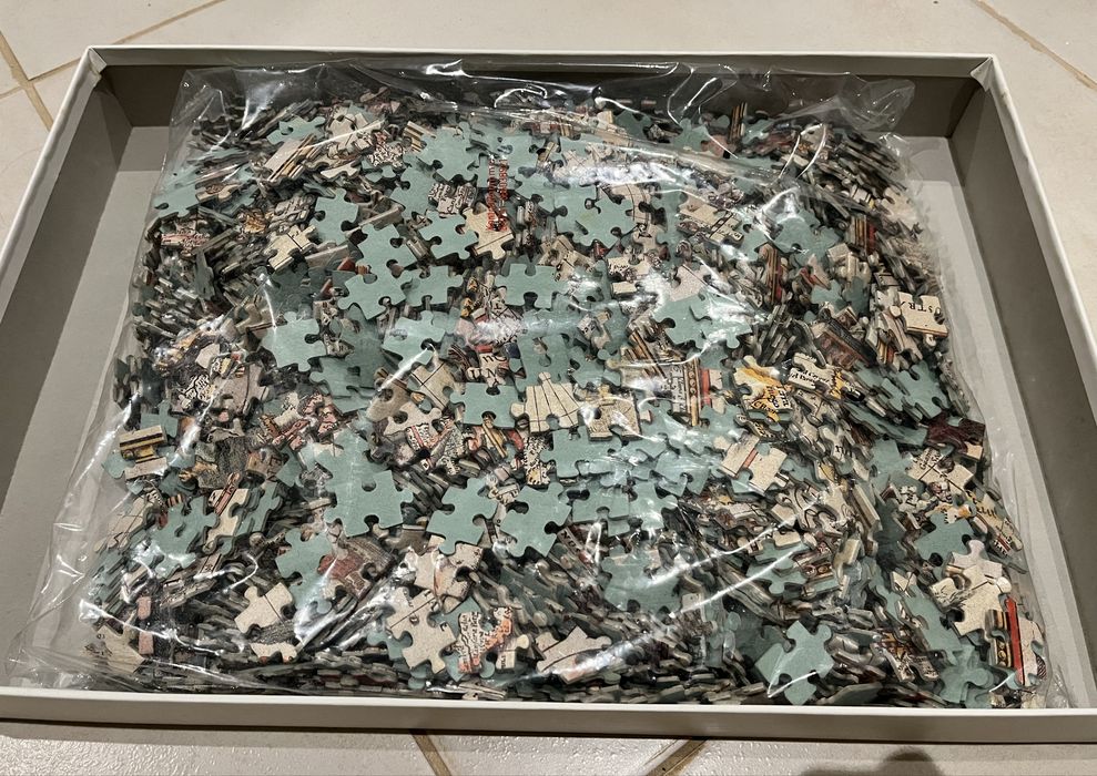 Ravensburger Puzzle "mapa mundo de 1650", 2000 peças, ediçâo 1986
