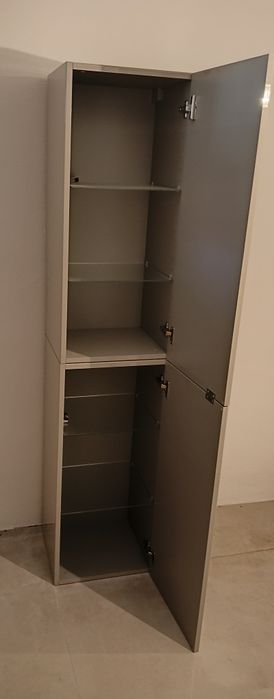 Szafka wisząca łazienkowa Imandra taupe szerokość 40cm