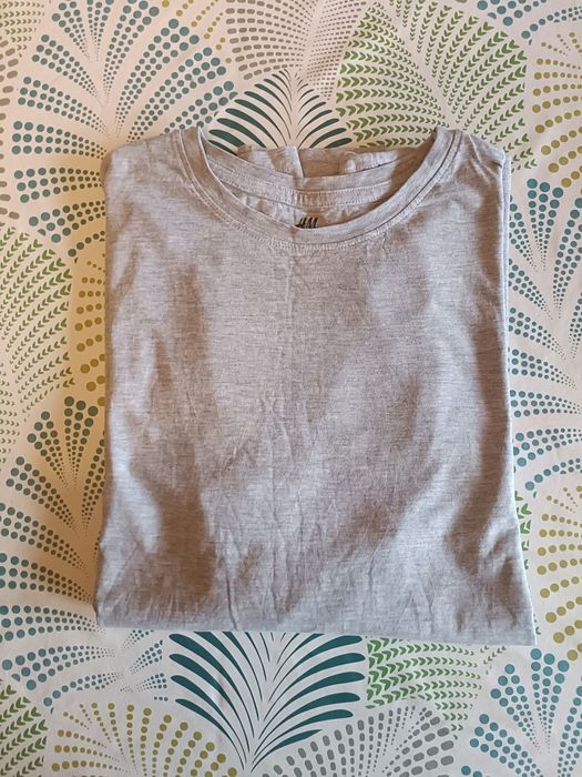 Szara bluzka z długim rękawem Basic rozmiar 170. H&M