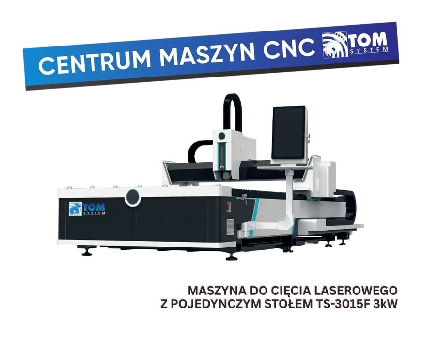 Maszyna do Cięcia Laserowego z Pojedynczym Stołem TS-3015F 3kW Raycus BOCI