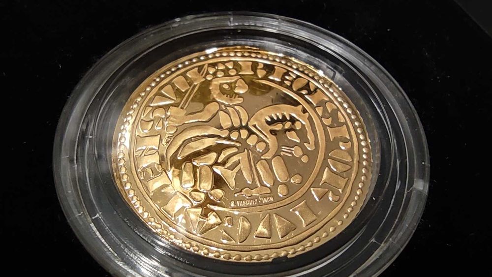 Moeda em ouro Morabitino de D. Sancho II