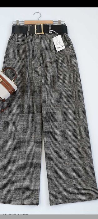 Брюки палацо теплі