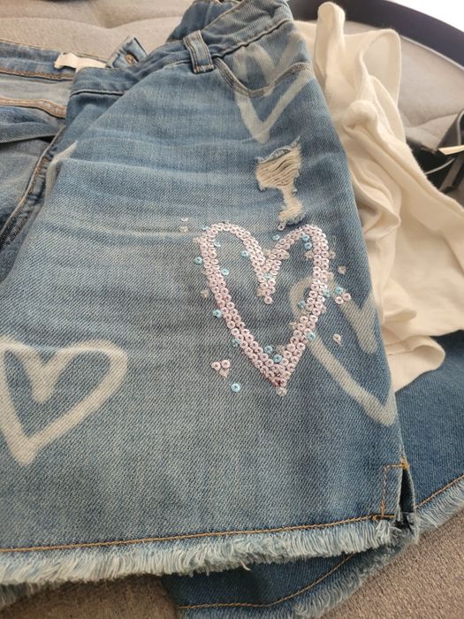 Spodenki jeansowe Next i H&M 2x