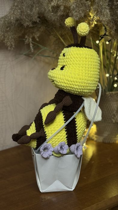 Плюшева іграшка Бджілка ручної роботи