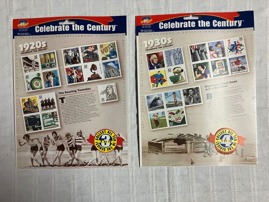 Colecção de selos "Celebrate the Century"