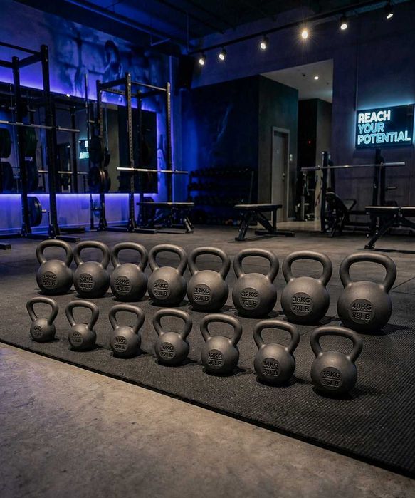 Kettlebell 32kg kettle żeliwny odważnik hantel kula do ćwiczeń CROSSFIT WAR