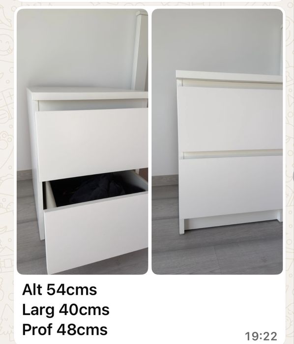 Cabeceira de cama como nova