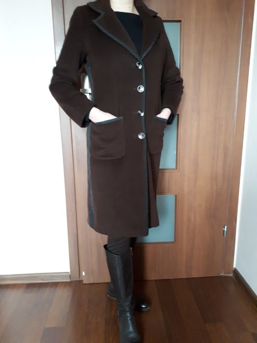 Płaszcz SIMPLE, dyplomatka, rozmiar 34-36, brązowy