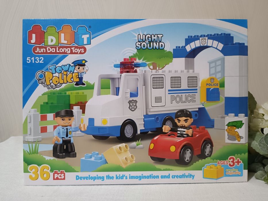 Конструктор JDLT поліція зоопарк  тварини полиция Дупло