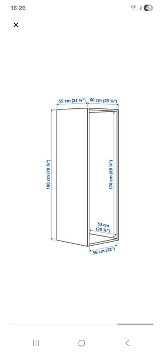 Szafa PLATSA w stanie idealnym IKEA