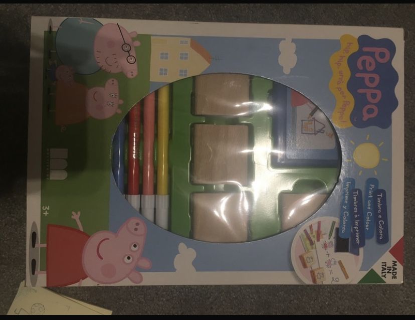 Pieczątki Peppa + mazaki