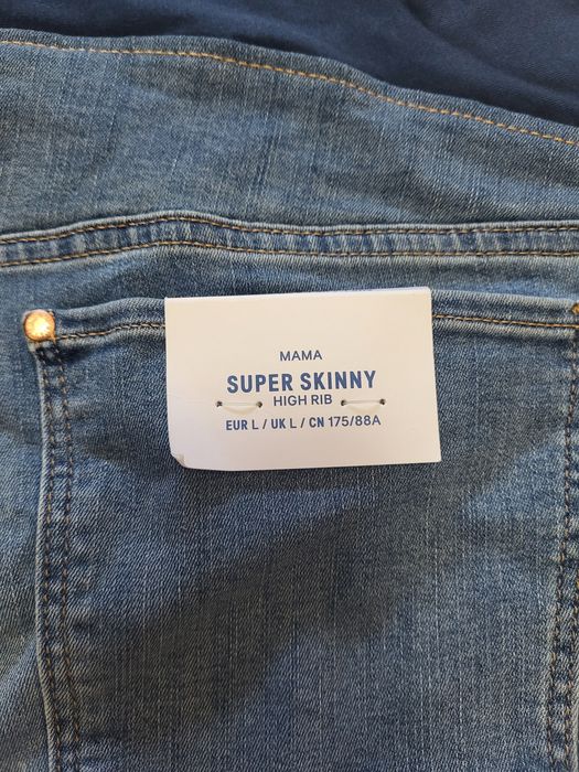 Джинси для вагітних H&M, розмір L