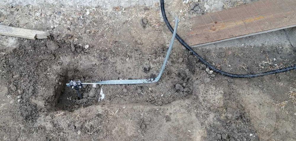 Заземлення , Контур заземлення R7.5m, монтаж