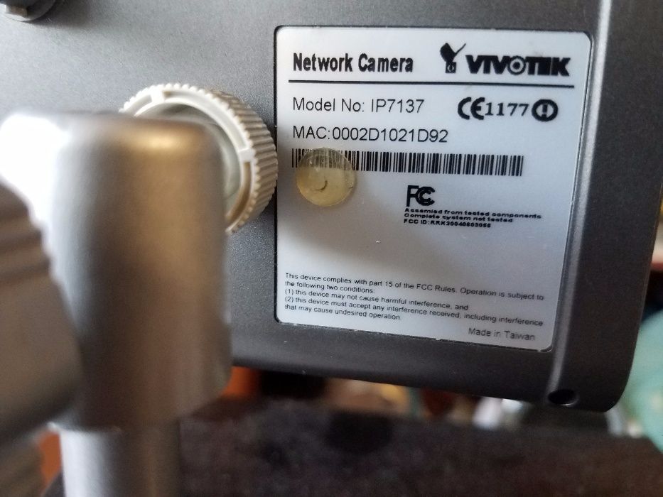 Vivotek IP7137 Wireless IP Network Security MPEG-4 Camera