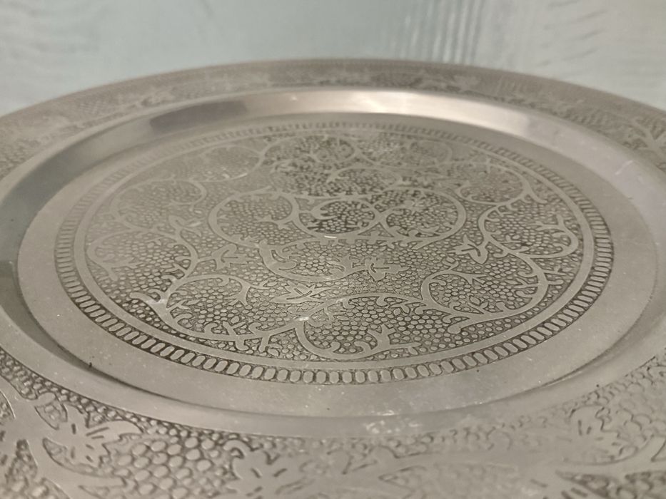 mesa, apoio, metal, marroquina, decoração, rustica