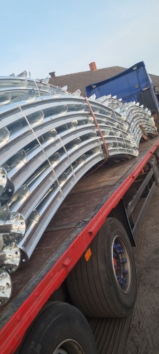 Konstrukcja hali łukowej 12m wzmocniona teownik 50x50x6 garaż magazyn