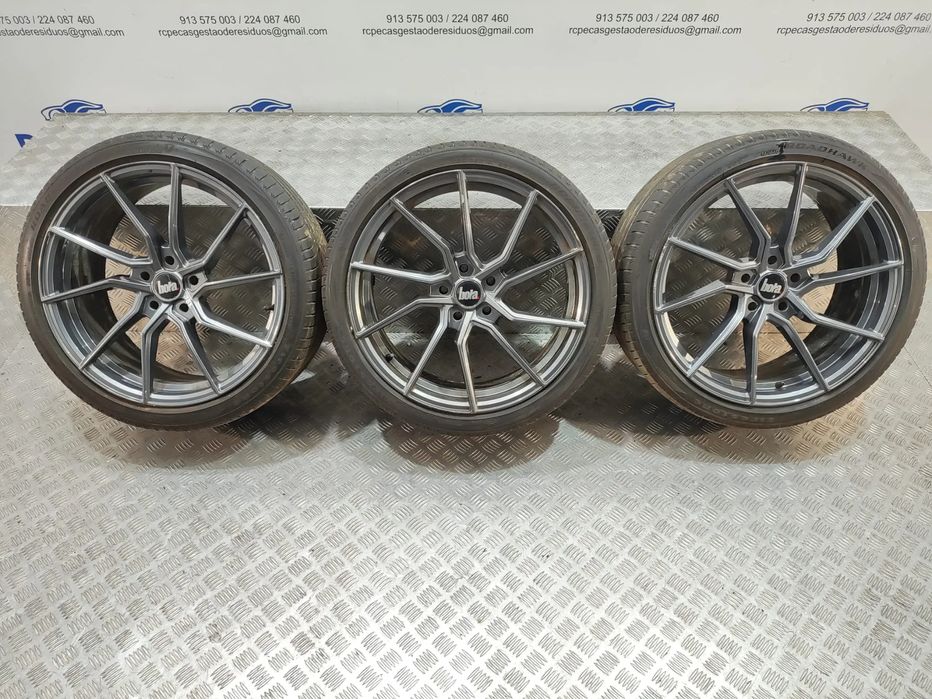Conjunto 3 Jantes 19 Originais Bola Wheels B25 Gloss Gunmetal 8,5J