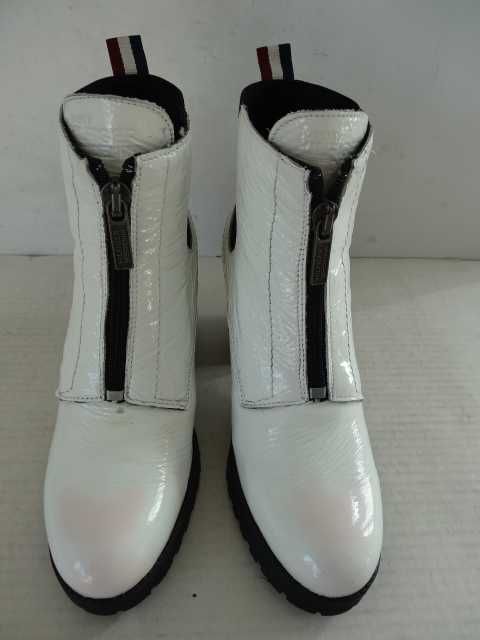 Buty TOMMY HILFIGER roz 39 Lakierowana Skóra Botki Damskie