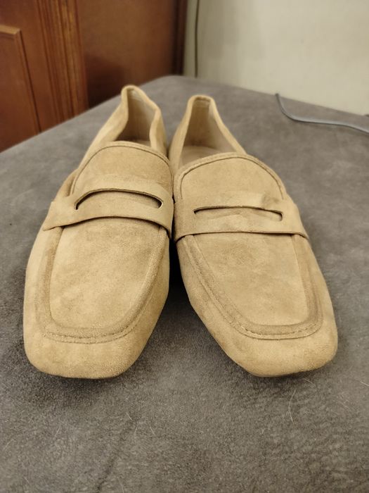 Buty damskie zamszowe mokasyny rozm. 42
