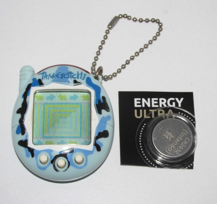 Tamagotchi V3 2004 Blue Camo Bandai