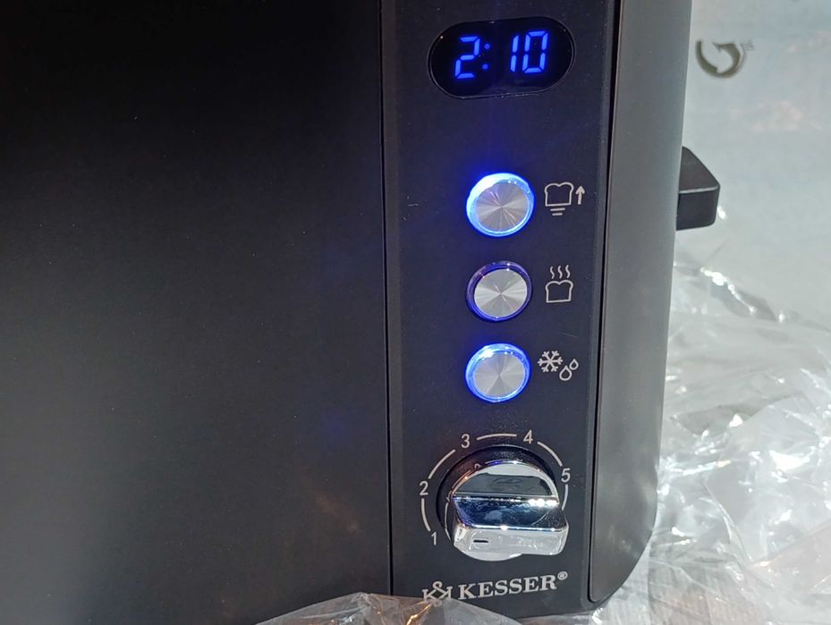 Toster z nasadką do bułek + funkcja rozmrażania i podgrzewania