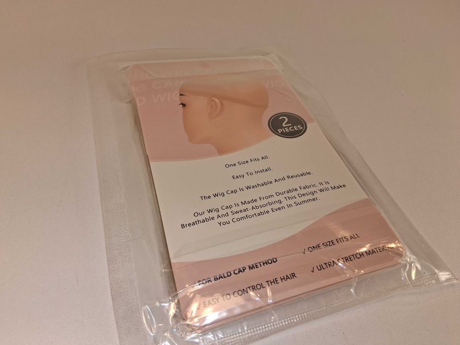 E048 Peruka Wig Cap Czepek Pod Perukę Uniwersalny 2 Sztuki
