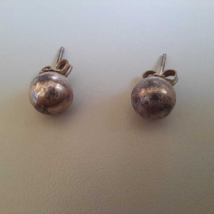 Brincos pérola em prata, pequenos