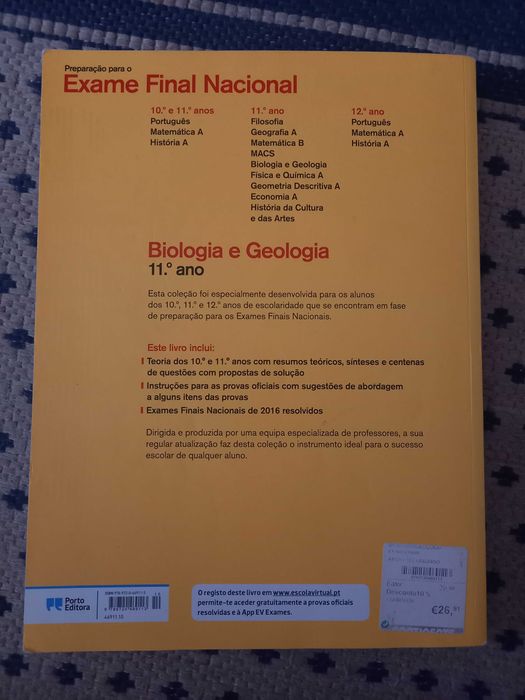 Livro para os exames