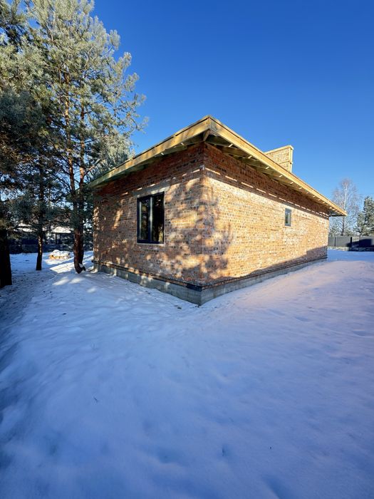 Новий цегляний будинок біля лісу Асфальт Лісопіль