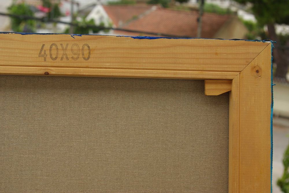 Pintura - Paisagem. Farol do Bugio. Acrílico sobre tela.