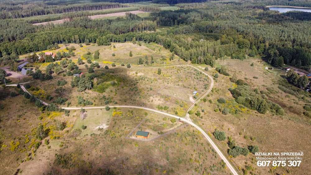 Mazury Ełk okolice Sajzy działka nad jeziorem    Sajzy   Ełk sprzedaż