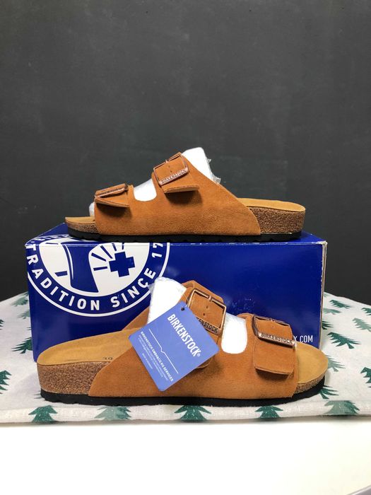 Birkenstock Arizona Soft Footbed Suede kolor wielbłąda Rozmiar 39