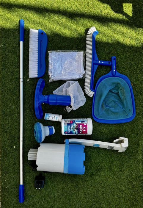 Kit Completo para Piscina | Aspirador | Skimmer | Filtro | Escovas