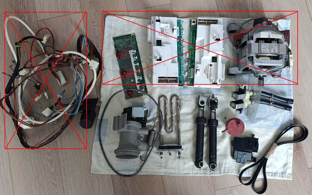 Indesit WITL 106  амортизатори/тен/ремінь/насос