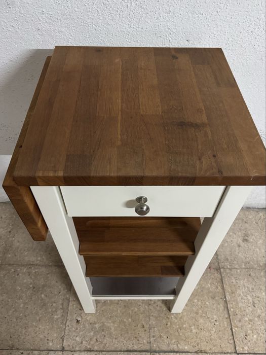 Móvel auxiliar de cozinha IKEA Stenstorp com tampo extensível