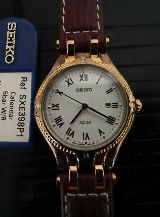 Relógio de Pulso (Seiko SQ50 SXE398P1, Novo e Original)